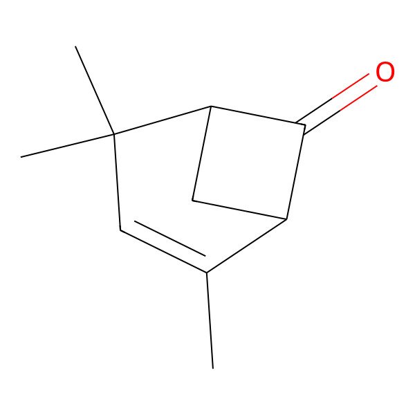 2D Structure of 2,4,4-Trimethylbicyclo[3.1.1]hept-2-en-6-one