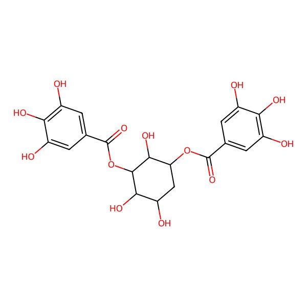 2D Structure of [2,4,5-Trihydroxy-3-(3,4,5-trihydroxybenzoyl)oxycyclohexyl] 3,4,5-trihydroxybenzoate