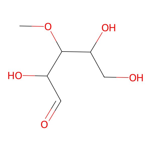 2D Structure of 2,4,5-Trihydroxy-3-methoxypentanal