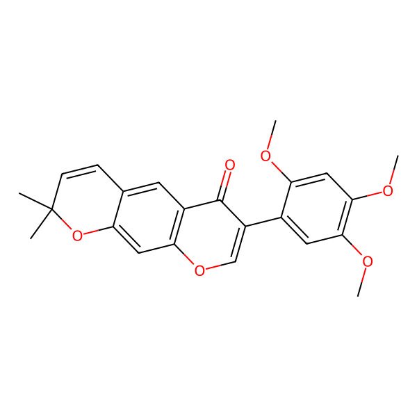 2D Structure of 2',4',5'-Trimethoxy-2'',2''-dimethylpyrano[5'',6'':6,7]isoflavone