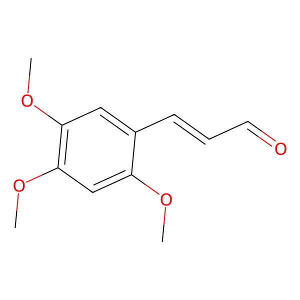 2D Structure of 2,4,5-Trimethoxycinnamaldehyde