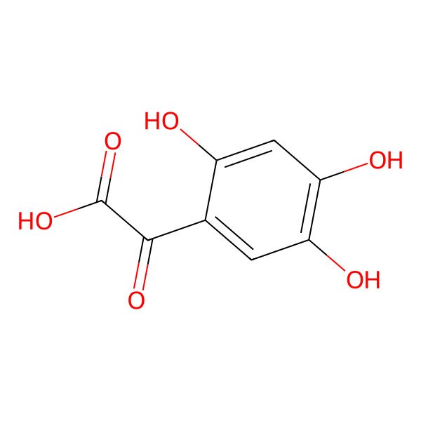 2D Structure of 2,4,5-Trioxy-phenylglyoxylsaure