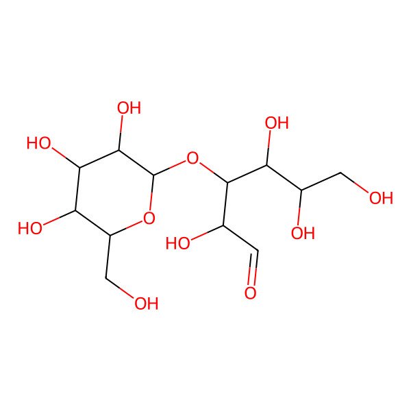 2D Structure of 2,4,5,6-Tetrahydroxy-3-[3,4,5-trihydroxy-6-(hydroxymethyl)oxan-2-yl]oxyhexanal