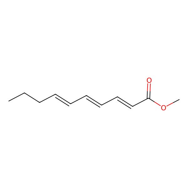 2D Structure of 2,4,6-Decatrienoic acid, methyl ester, (2E,4E,6Z)-