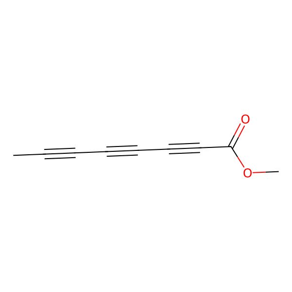 2D Structure of 2,4,6-Octatriynoic acid, methyl ester