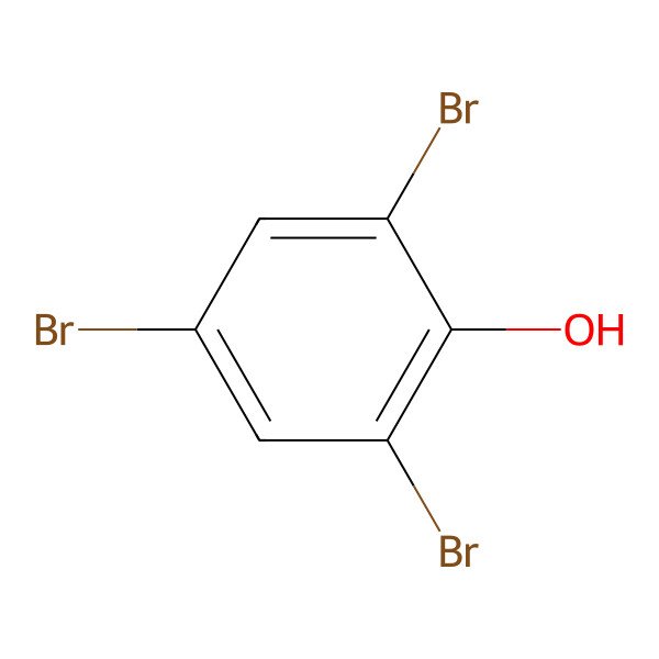 2D Structure of 2,4,6-Tribromophenol