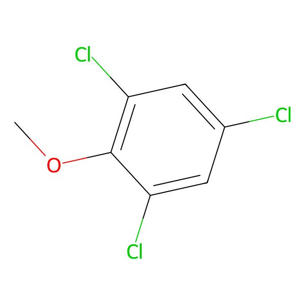 2D Structure of 2,4,6-Trichloroanisole