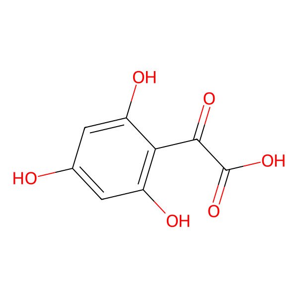 2D Structure of 2-Oxo-2-(2,4,6-trihydroxyphenyl)acetic acid