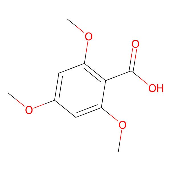 2D Structure of 2,4,6-Trimethoxybenzoic acid
