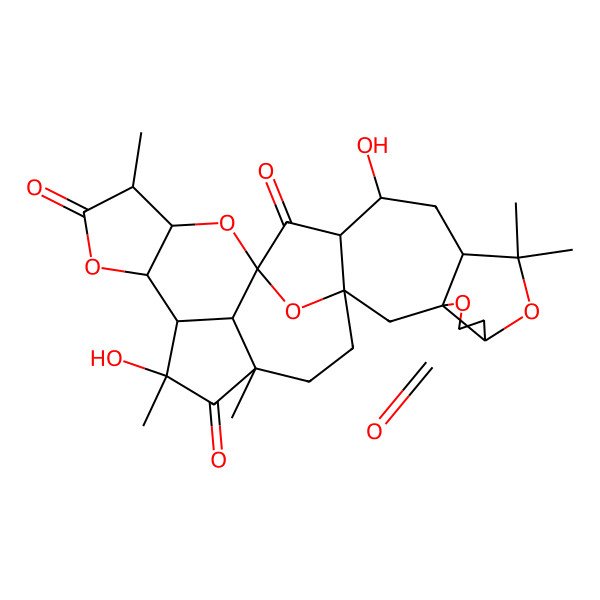 2D Structure of (1S,3R,7R,10S,12S,13R,15S,17R,18S,21R,22S,23R,25S,29S)-12,23-dihydroxy-9,9,18,23,25-pentamethyl-4,8,16,20,28-pentaoxaoctacyclo[13.12.1.115,22.01,13.03,7.03,10.017,21.025,29]nonacosane-5,14,19,24-tetrone