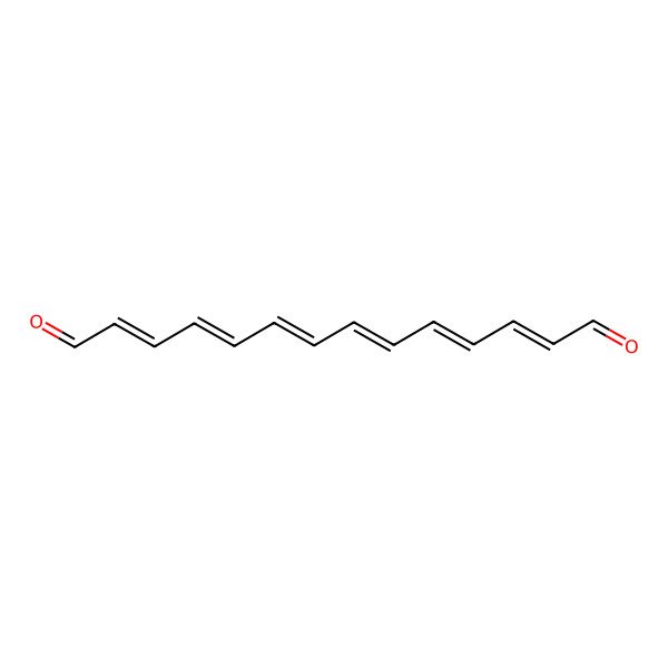 2D Structure of 2,4,6,8,10,12-Tetradecahexaenedial