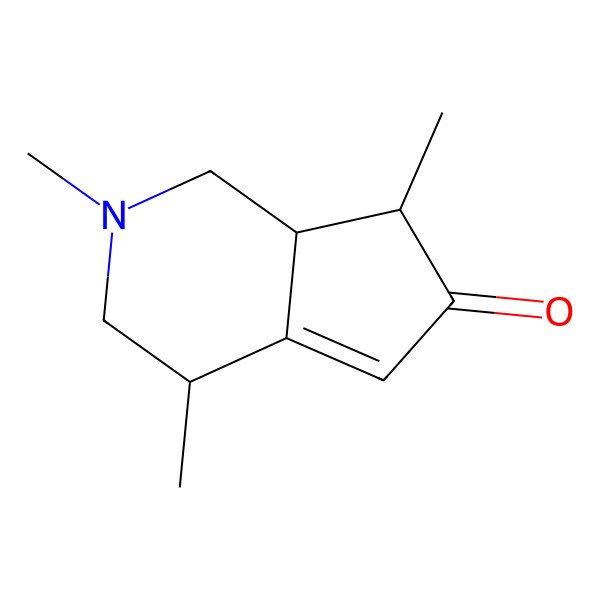 2D Structure of 1,2,3,4,7,7a-Hexahydro-2,4,7-trimethyl-6H-2-pyrindin-6-one