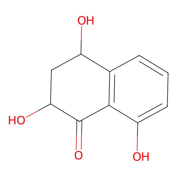 2D Structure of 2,4,8-Trihydroxy-1-tetralone, cis-(-)-