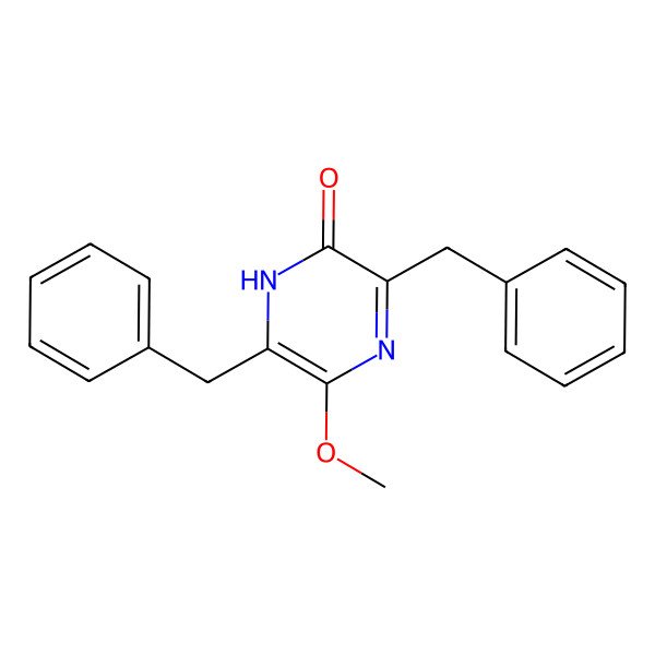 2D Structure of 5-Methoxy-3,6-bis(phenylmethyl)-2(1H)-pyrazinone