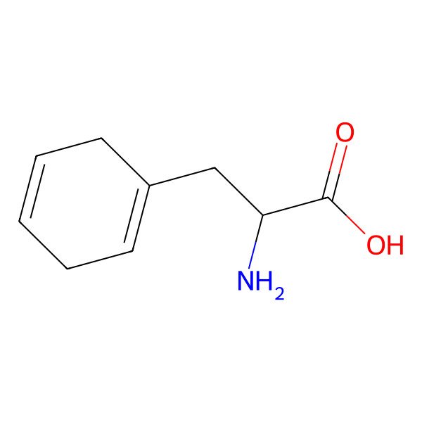 2D Structure of (alphaS)-alpha-Amino-1,4-cyclohexadiene-1-propanoic acid