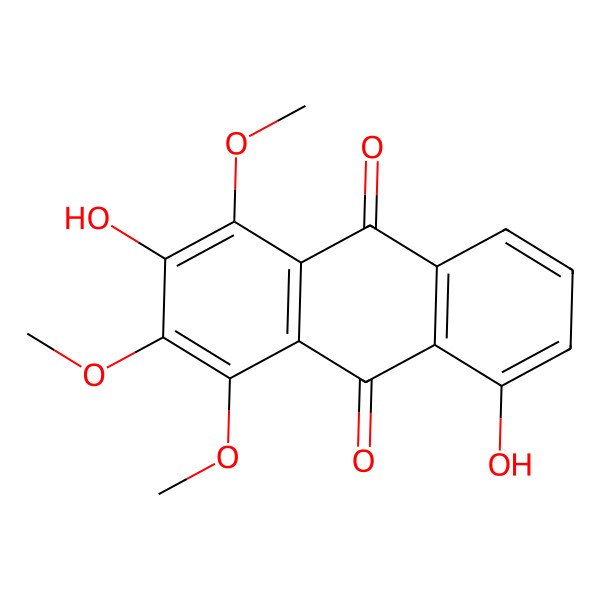 2D Structure of 2,5-Dihydroxy-1,3,4-trimethoxyanthraquinone 2D Structure of 2,5-Dihydroxy-1,3,4-trimethoxyanthraquinone