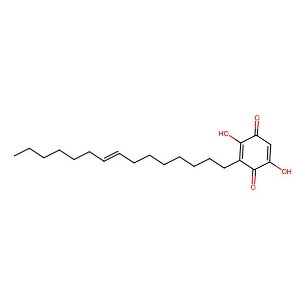 2D Structure of 2,5-Dihydroxy-3-pentadec-8-enylcyclohexa-2,5-diene-1,4-dione 2D Structure of 2,5-Dihydroxy-3-pentadec-8-enylcyclohexa-2,5-diene-1,4-dione