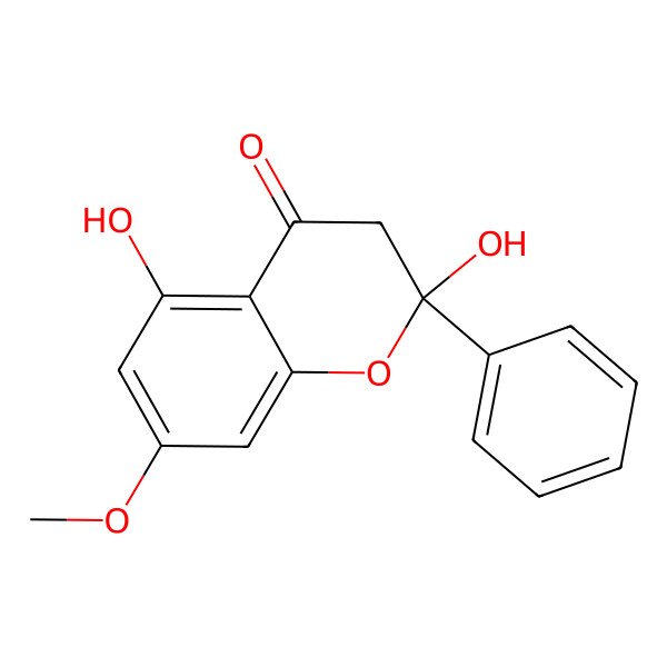 2D Structure of 2,5-Dihydroxy-7-methoxyflavanone