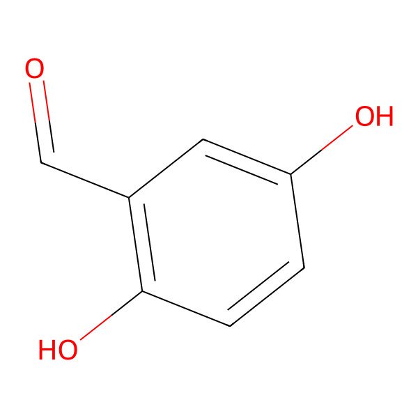 2D Structure of 2,5-Dihydroxybenzaldehyde