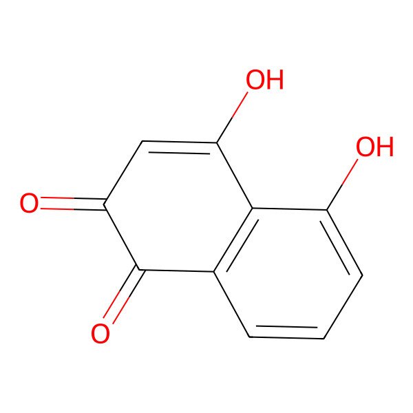 2D Structure of 4,5-Dihydroxynaphthalene-1,2-dione