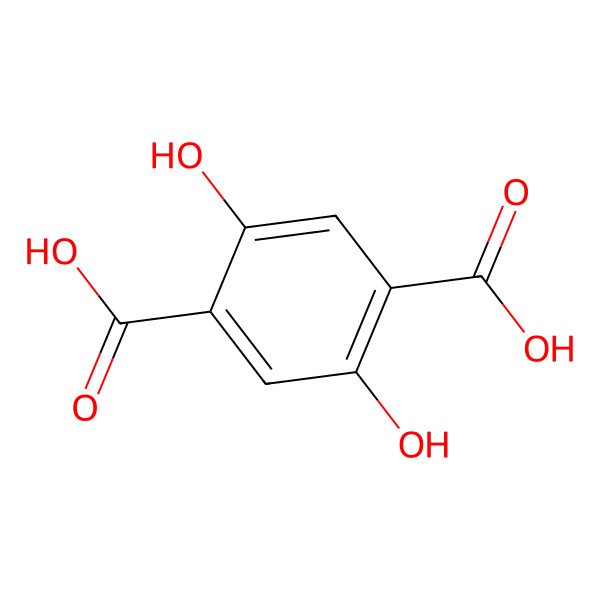 2D Structure of 2,5-Dihydroxyterephthalic acid