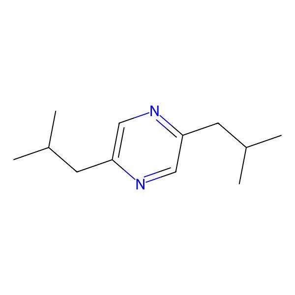 2D Structure of 2,5-Diisobutylpyrazine