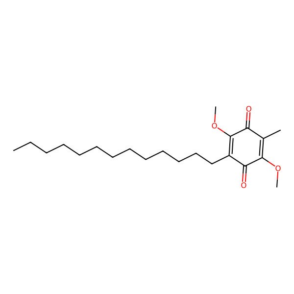 2D Structure of 2,5-Dimethoxy-3-methyl-6-tridecylcyclohexa-2,5-diene-1,4-dione