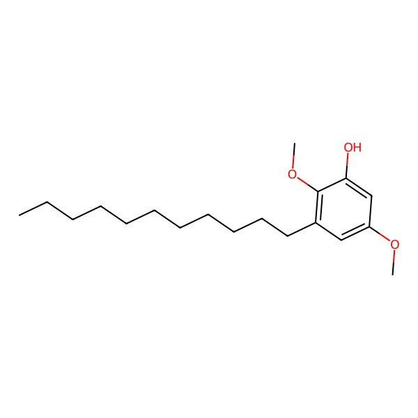 2D Structure of 2,5-Dimethoxy-3-undecylphenol