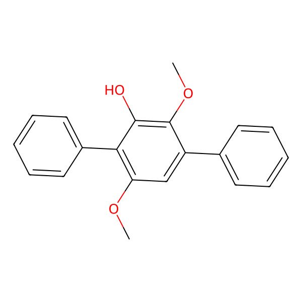 2D Structure of 2,5-Dimethoxy-3,6-diphenylphenol