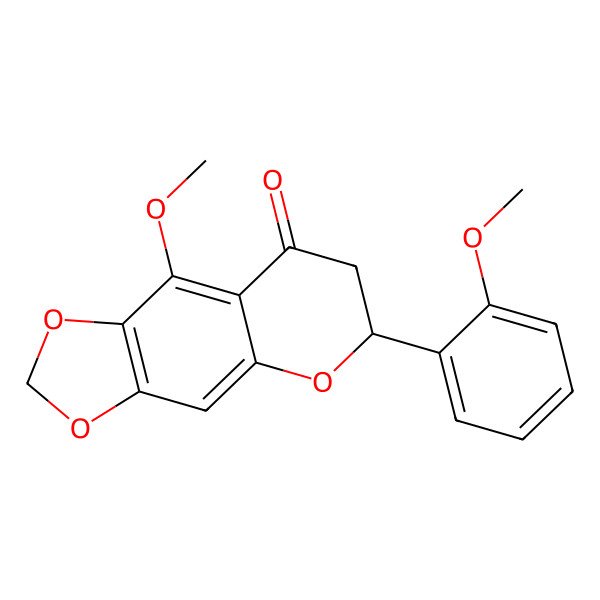 2D Structure of 2',5-Dimethoxy-6,7-methylenedioxyflavanone