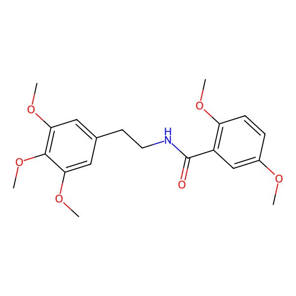 2D Structure of 2,5-dimethoxy-N-[2-(3,4,5-trimethoxyphenyl)ethyl]benzamide
