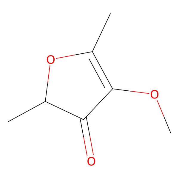 2D Structure of 2,5-dimethyl-4-methoxy-3(2H)-furanone