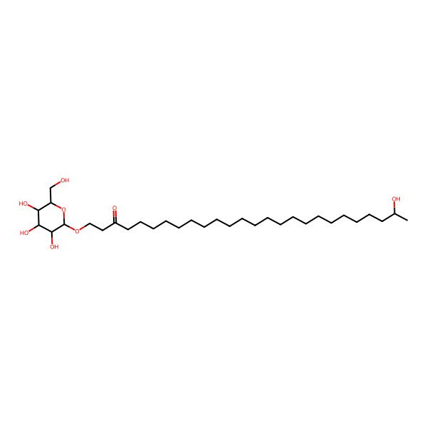 2D Structure of 25-Hydroxy-1-[3,4,5-trihydroxy-6-(hydroxymethyl)oxan-2-yl]oxyhexacosan-3-one