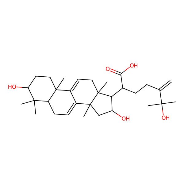 2D Structure of 25-Hydroxy-3-Epidehydrotumulosic Acid