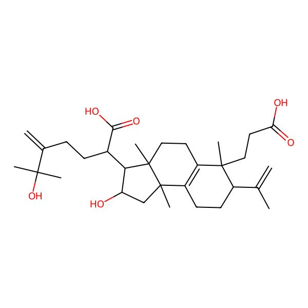 2D Structure of 25-Hydroxyporicoic Acid H
