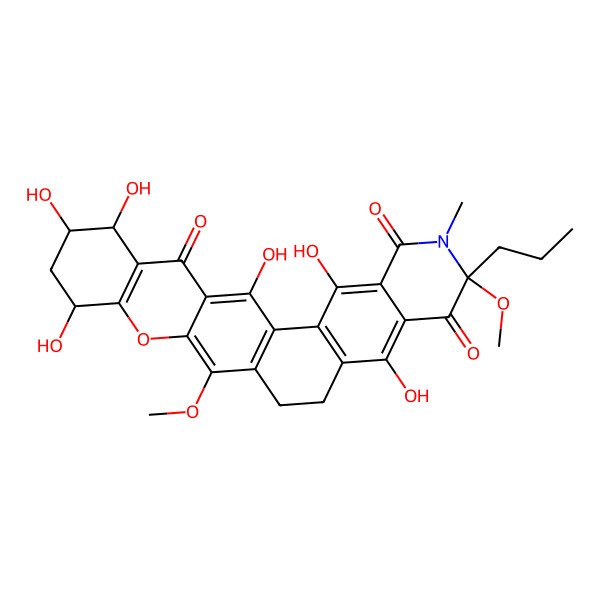 2D Structure of 25-Methoxy-24-Oxokibdelone C