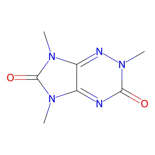 2D Structure of 2,5,7-Trimethylimidazo[4,5-e][1,2,4]triazine-3,6-dione