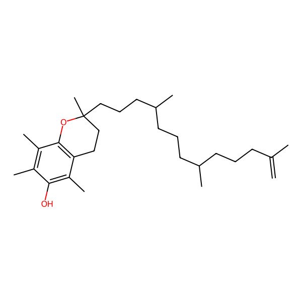 2D Structure of 2,5,7,8-Tetramethyl-2-(4,8,12-trimethyltridec-12-enyl)-3,4-dihydrochromen-6-ol