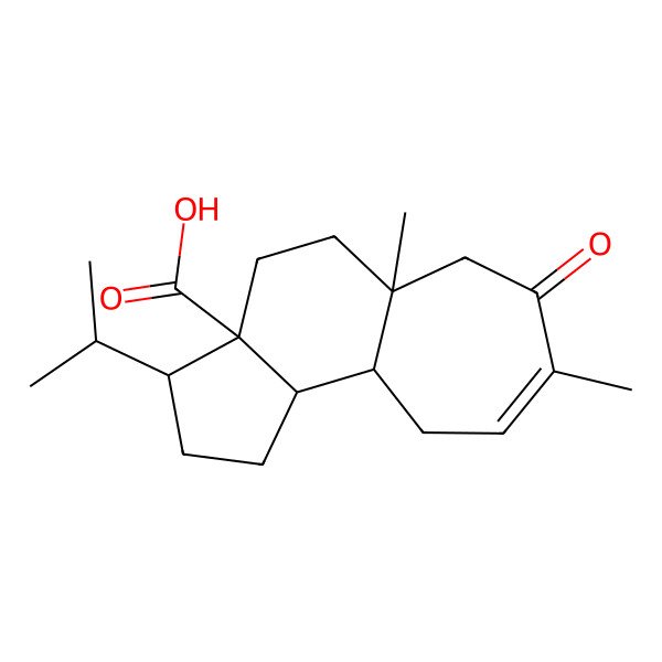 2D Structure of 5a,8-dimethyl-7-oxo-3-propan-2-yl-2,3,4,5,6,10,10a,10b-octahydro-1H-cyclohepta[g]indene-3a-carboxylic acid