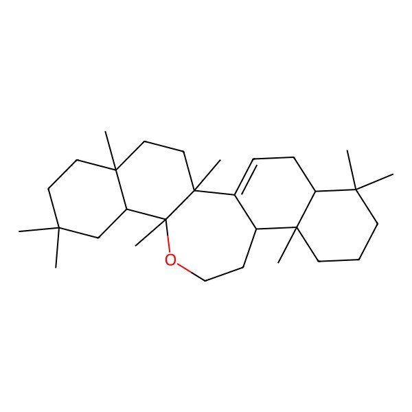 2D Structure of 2,5,8,8,11,16,20,20-Octamethyl-12-oxapentacyclo[13.8.0.02,11.05,10.016,21]tricos-1(23)-ene