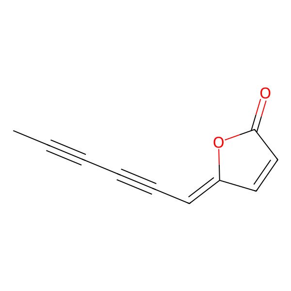 2D Structure of 2(5H)-Furanone,4-hexadiynylidene)-