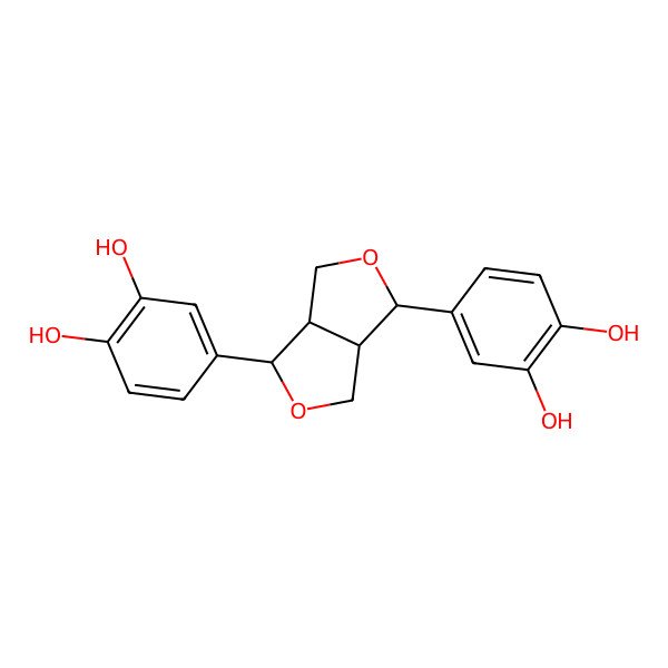 2D Structure of 2,6-Bis(3,4-dihydroxyphenyl)-3,7-dioxabicyclo[3.3.0]octane