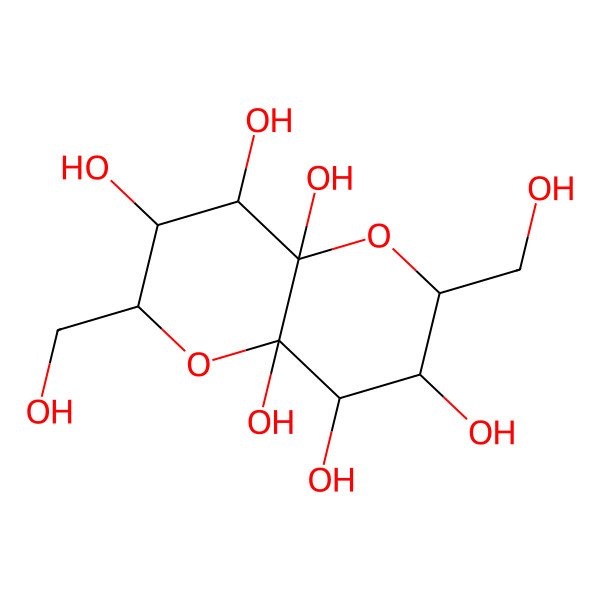 2D Structure of 2,6-Bis(hydroxymethyl)-2,3,4,6,7,8-hexahydropyrano[3,2-b]pyran-3,4,4a,7,8,8a-hexol
