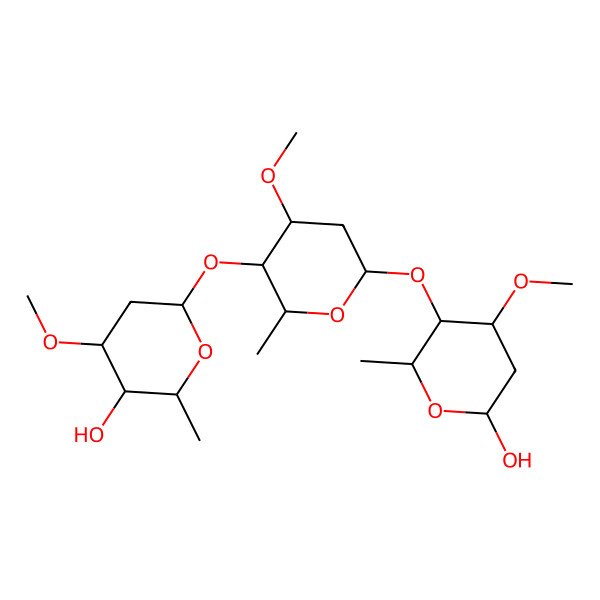 2D Structure of 2,6-deoxy-Hex3Me(?1-4)2,6-deoxy-Hex3Me(?1-4)2,6-deoxy-Hex3Me