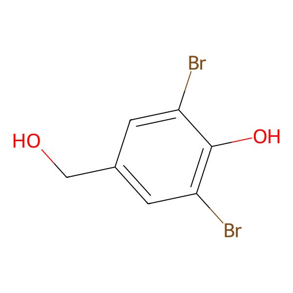 2D Structure of 2,6-Dibromo-4-(hydroxymethyl)phenol