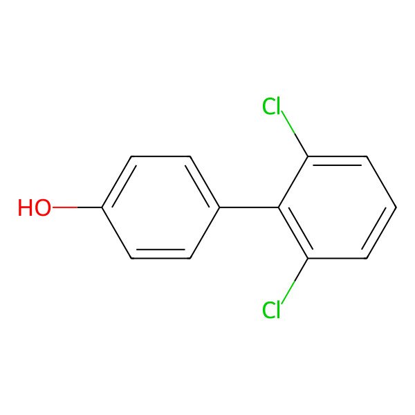 2D Structure of 2,6-Dichloro-4'-biphenylol