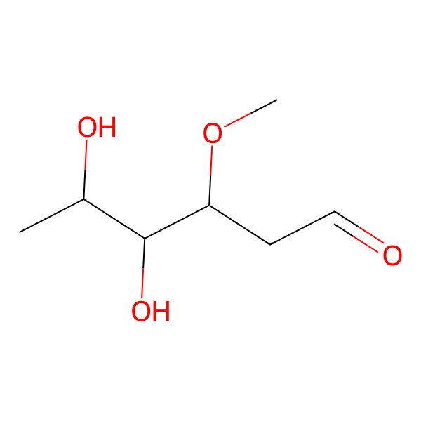 2D Structure of 2,6-Dideoxy-3-O-methyl-arabino-hexose