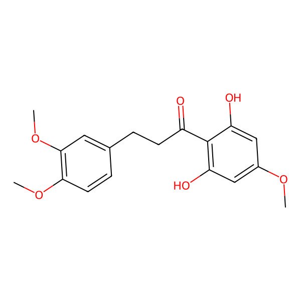 2D Structure of 2',6'-Dihydroxy-3,4,4'-trimethoxydihydrochalcone 2D Structure of 2',6'-Dihydroxy-3,4,4'-trimethoxydihydrochalcone