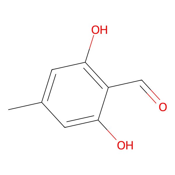 2D Structure of 2,6-Dihydroxy-4-Methylbenzaldehyde