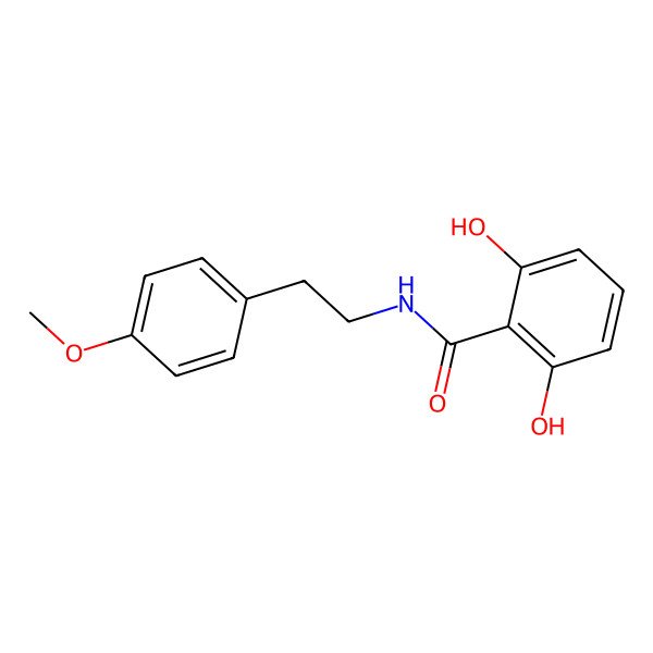 2D Structure of 2,6-Dihydroxy-N-(2-(4-methoxyphenyl)ethyl)benzamide